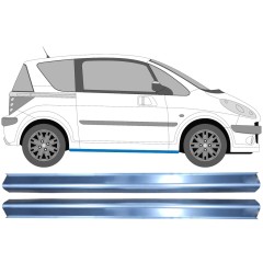 Reparație prag pentru Peugeot 1007 2005-2009 / Stânga+Dreapta / Set 11332