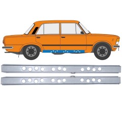 Reparație prag interior pentru Fiat 125p 1968-1991 / Stânga+Dreapta / Set 12545