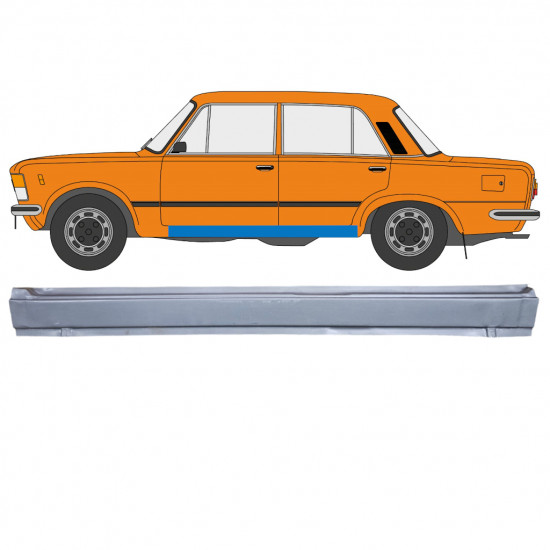 Reparație prag pentru Fiat 125p 1968-1991 / Stânga 12541