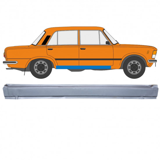 Reparație prag pentru Fiat 125p 1968-1991 / Dreapta 12540