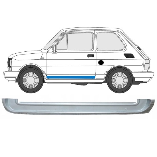 Reparație ușă față înaltă pentru Fiat 126p 1972-2000 / Stânga 17264