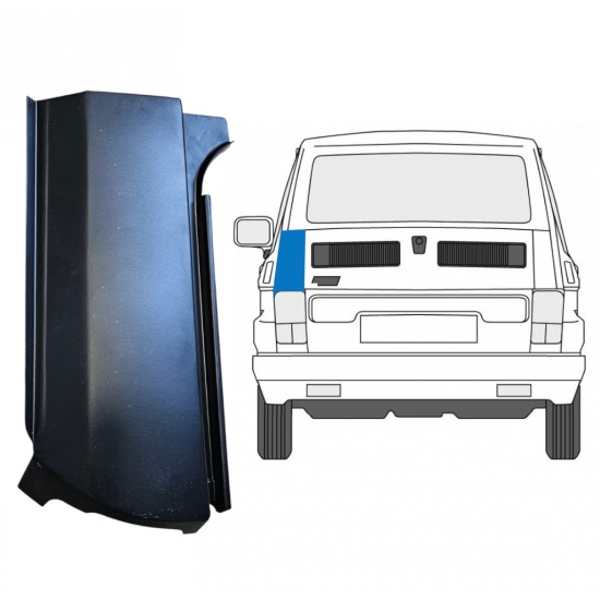 Reparație colț spate pentru Fiat 126p 1972-2000 / Stânga 14960