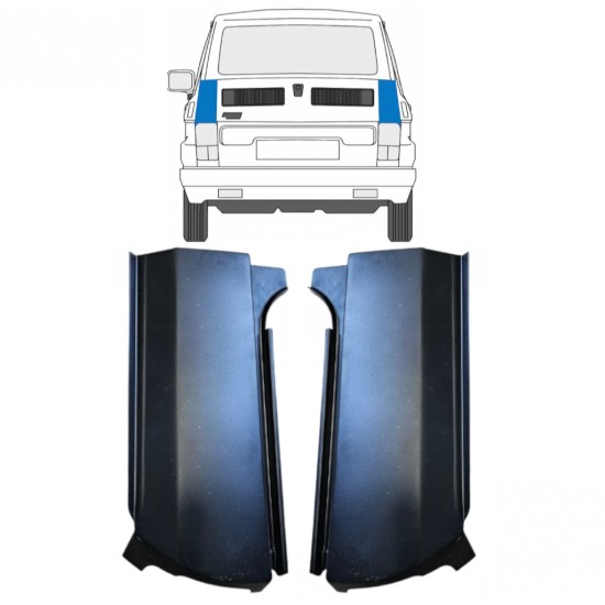 Reparație colț spate pentru Fiat 126p 1972-2000 / Stânga+Dreapta / Set 14961