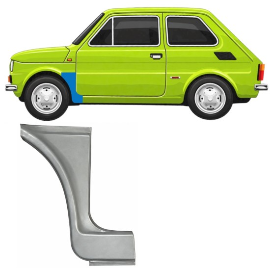 Panou de reparație aripă față pentru Fiat 126p 1972-1994 ST/FL / Stânga 11218