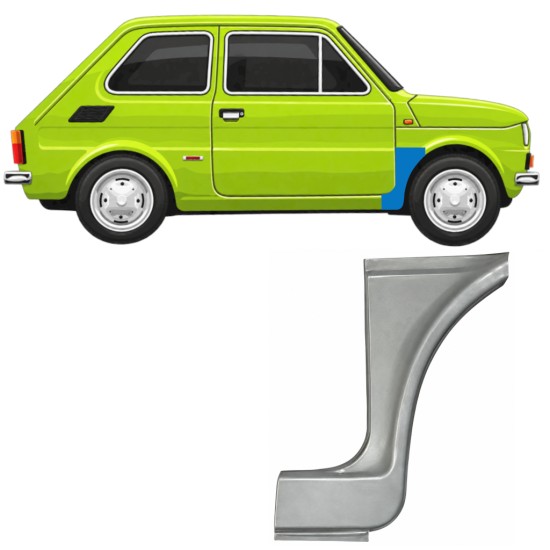 Panou de reparație aripă față pentru Fiat 126p 1972-1994 ST/FL / Dreapta 11217