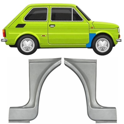 Panou de reparație aripă față pentru Fiat 126p 1972-1994 ST/FL / Stânga+Dreapta / Set 11219