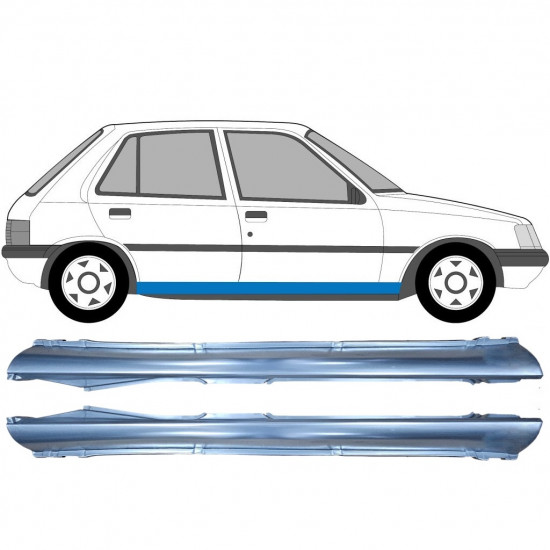 Reparație prag pentru Peugeot 205 1983-1998 / Stânga+Dreapta / Set 9550