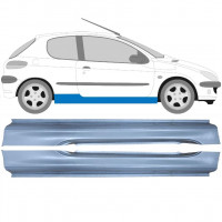 Reparație prag pentru Peugeot 206 1998- / Stânga+Dreapta / Set 9248