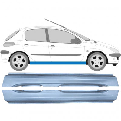 Reparație prag pentru Peugeot 206 1998- / Stânga+Dreapta / Set 9247