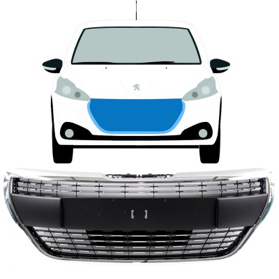Grilă pentru Peugeot 208 2015-2019 ALLURE / Set 7507