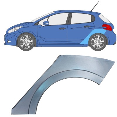 Reparație aripă spate pentru Peugeot 208 2012-2019 / Stânga 16317