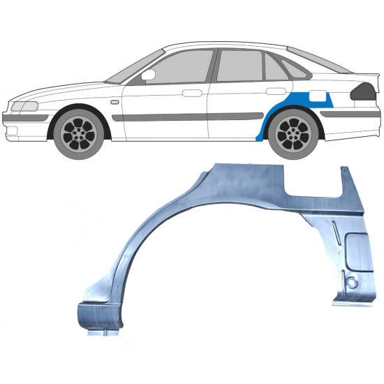 MAZDA 626 1997-2002 SEGMENT REPARAȚIE ARIPĂ SPATE / STÂNGA