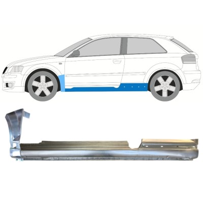 Prag complet + reparație aripă față pentru Audi A3 8P 2003-2012 / Stânga / Set 14707