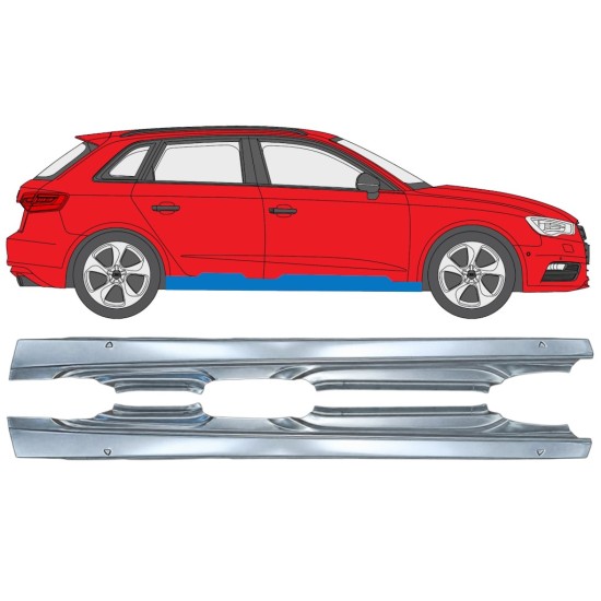 Prag complet pentru Audi A3 8V 2012-2020 / Stânga+Dreapta / HATCHBACK / Set 17285
