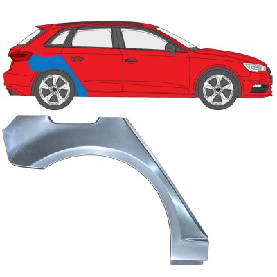 Reparație aripă spate pentru Audi A3 8V 2012-2020 / Dreapta / HATCHBACK 17280