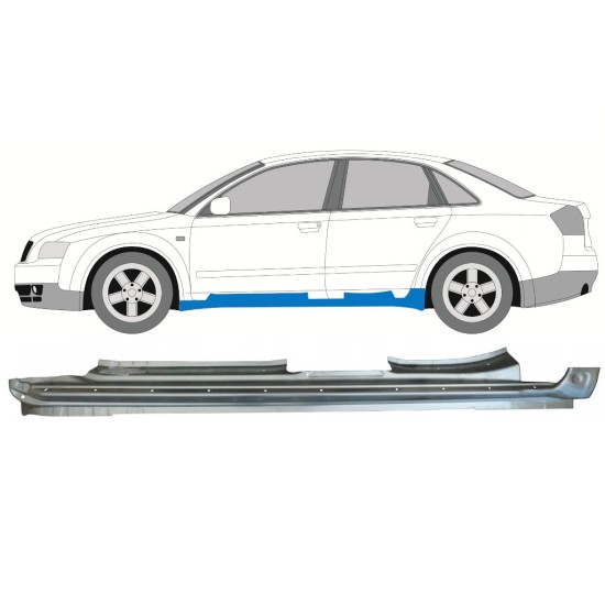 Prag complet pentru Audi A4 B6 2000-2004 / Stânga 15158