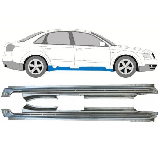 Prag complet pentru Audi A4 B6 2000-2004 / Stânga+Dreapta 15159