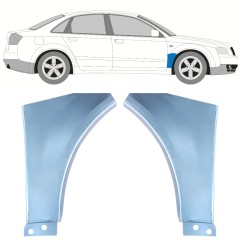 Panou de reparație aripă față pentru Audi A4 B6 2000-2004 / Stânga+Dreapta / Set 9150