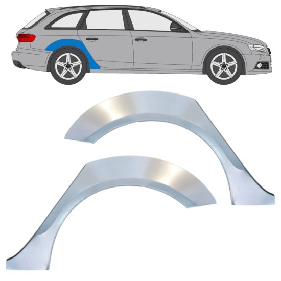 Reparație aripă spate pentru Audi A4 B8 2007-2016 / Stânga+Dreapta / Set 16324