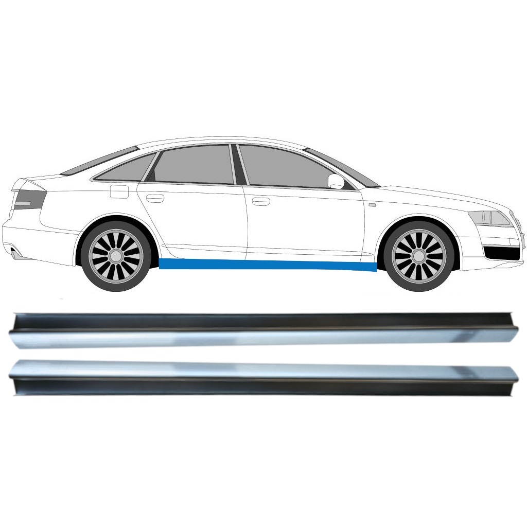 Reparație prag pentru Audi A6 C6 2004-2010 / Stânga = Dreapta