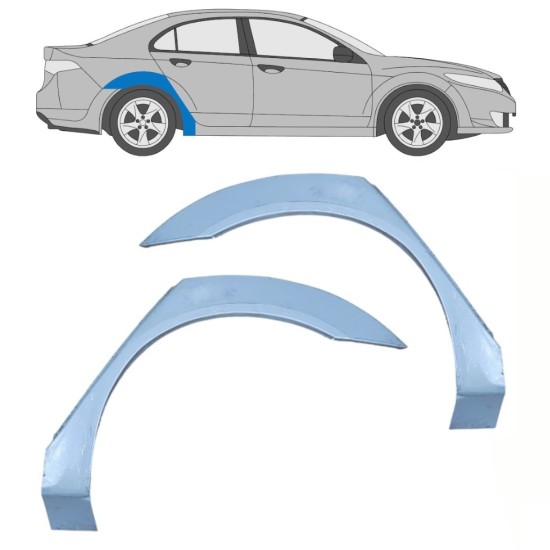 Reparație aripă spate pentru Honda Accord 2008-2016 / Stânga+Dreapta / Set 16289