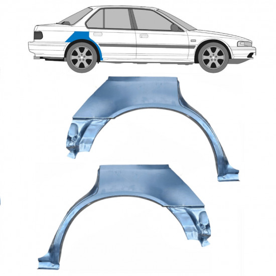 Reparație aripă spate pentru Honda Accord 1989-1993 / Stânga+Dreapta / Set 9584