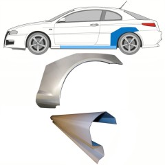 Reparație prag + aripă spate pentru Alfa Romeo GT 2003-2010 / Stânga / Set 8702
