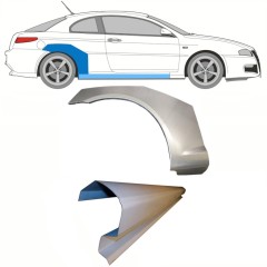 Reparație prag + aripă spate pentru Alfa Romeo GT 2003-2010 / Dreapta / Set 8701