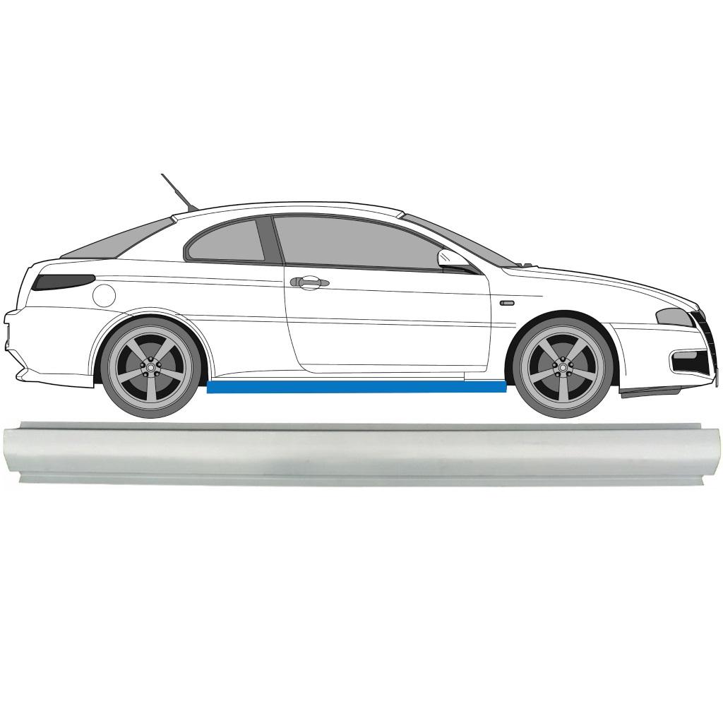 Reparație Prag Pentru Alfa Romeo Gt 2003-2010 / Stânga = Dreapta (Simetric) 7174