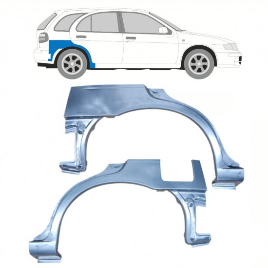 Reparație aripă spate pentru Nissan Almera 1995-2000 / Stânga+Dreapta / Set 10223