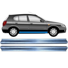 Reparație prag pentru Nissan Almera N16 1999-2007 / Stânga = Dreapta (simetric) / Set 10493