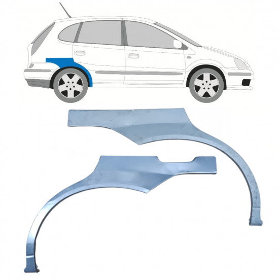 Reparație aripă spate pentru Nissan Almera Tino 2000-2006 / Stânga+Dreapta / Set 10585