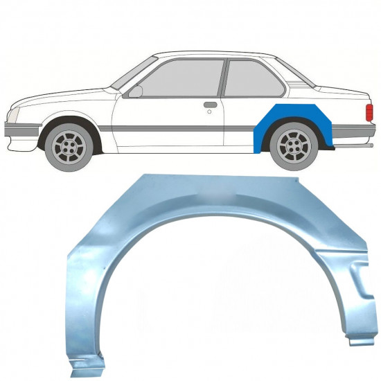 Reparație aripă spate pentru Opel Ascona C / Vauxhall Cavalier 1981-1988 / Stânga 7290