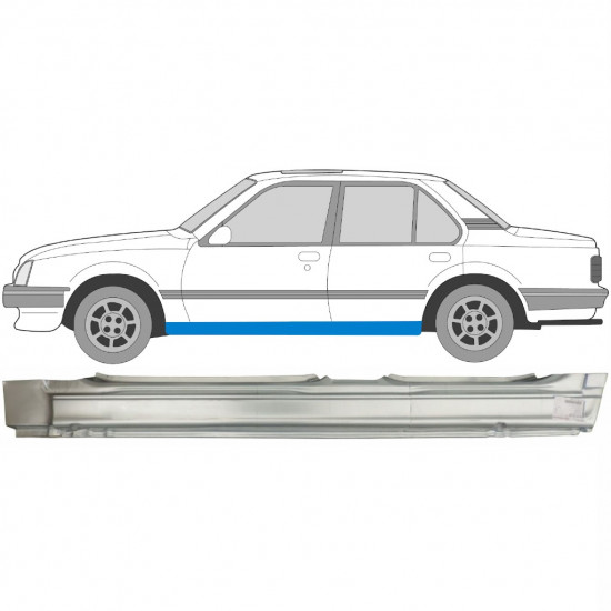 Reparație prag pentru Opel Ascona / V Cavalier 1981-1988 / Stânga 6918