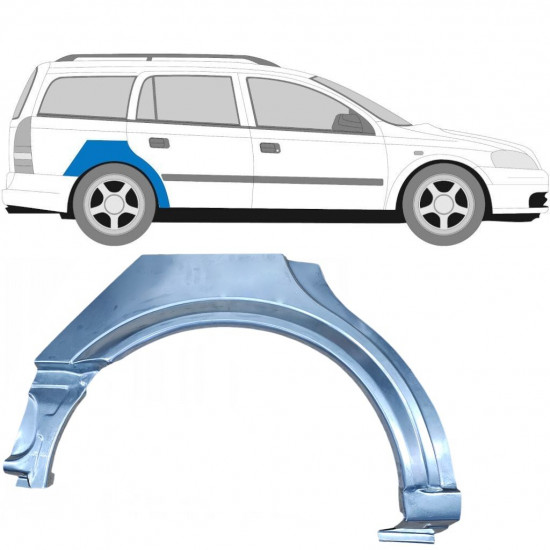 Reparație aripă spate pentru Opel Astra 1998-2009 / Dreapta / COMBI 6860