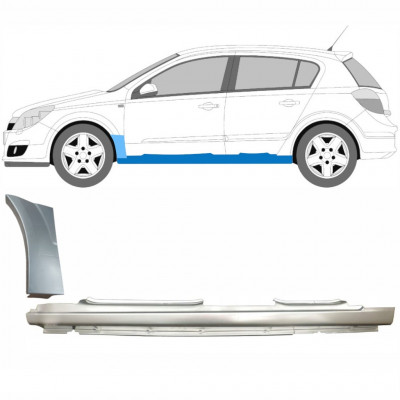 Reparație prag + aripă față pentru Opel Astra 2003-2014 / Stânga 11162