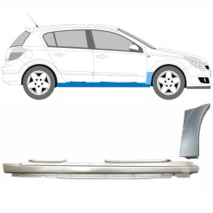 Prag complet + reparație aripă față pentru Opel Astra H 2003-2014 / Dreapta / Set 11161