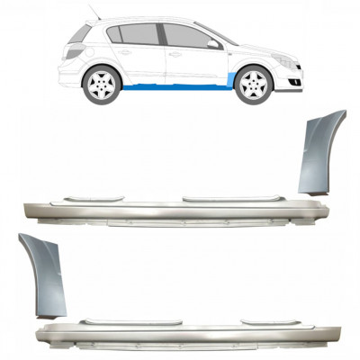 Reparație prag + aripă față pentru Opel Astra 2003-2014 11163