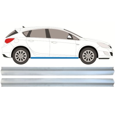 Reparație prag pentru Opel Astra J 2009-2015 / Stânga = Dreapta (simetric) / Set 15221