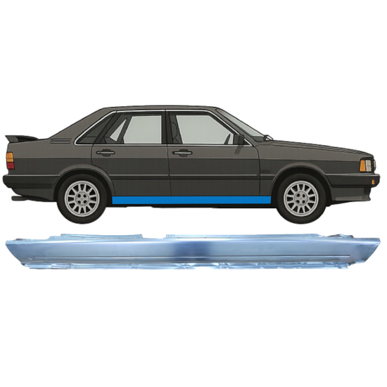 Prag complet pentru Audi 80 B2 1978-1986 / Dreapta 9114