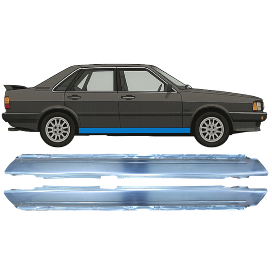 Prag complet pentru Audi 80 B2 1978-1986 / Stânga+Dreapta / Set 9116