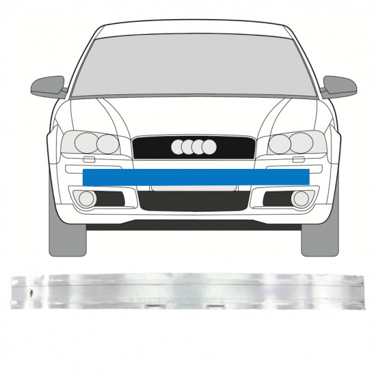 Bară întăritoare bară față pentru Audi A3 03-12 7557