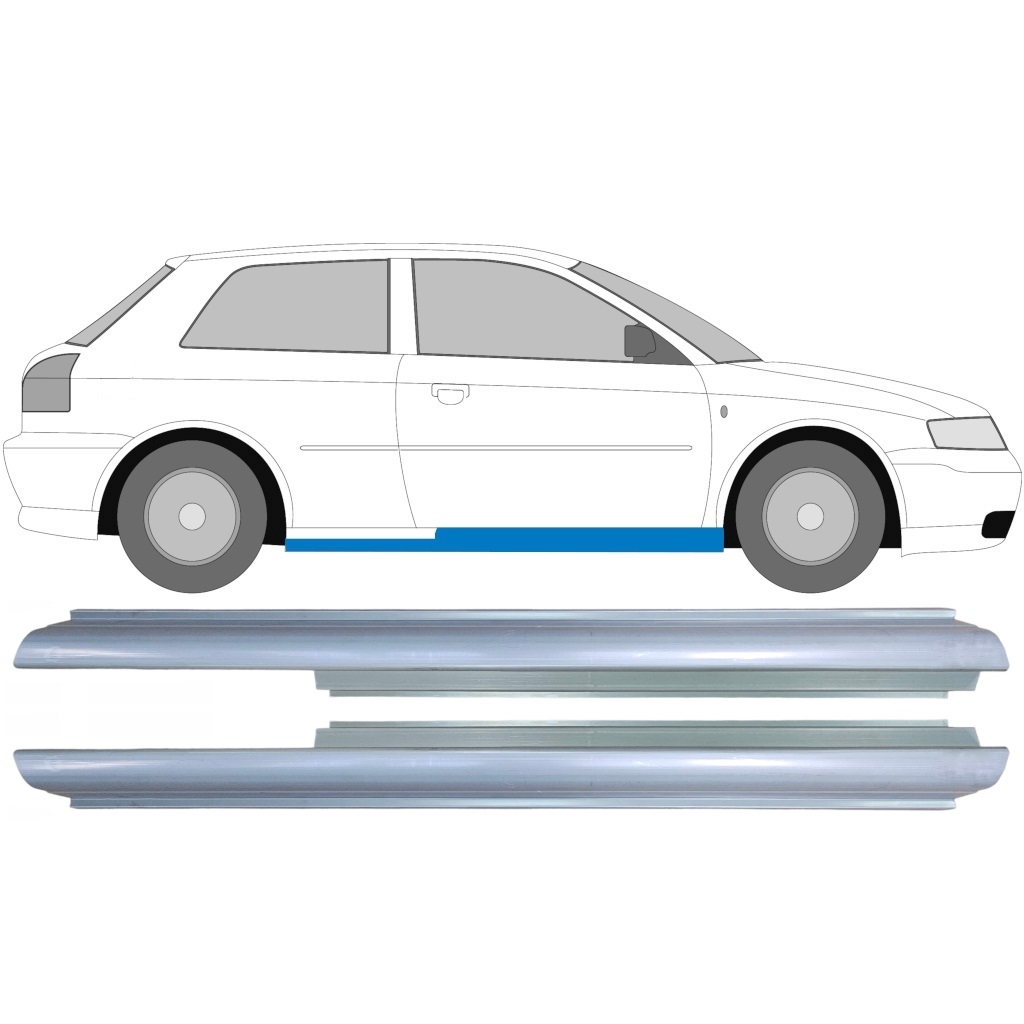 Reparație Prag Pentru Audi A3 8L 1996-2003 / Stânga+Dreapta / Set 9169