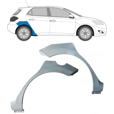 Reparație aripă spate pentru Toyota Auris 2007-2012 / Stânga+Dreapta / Set 16855