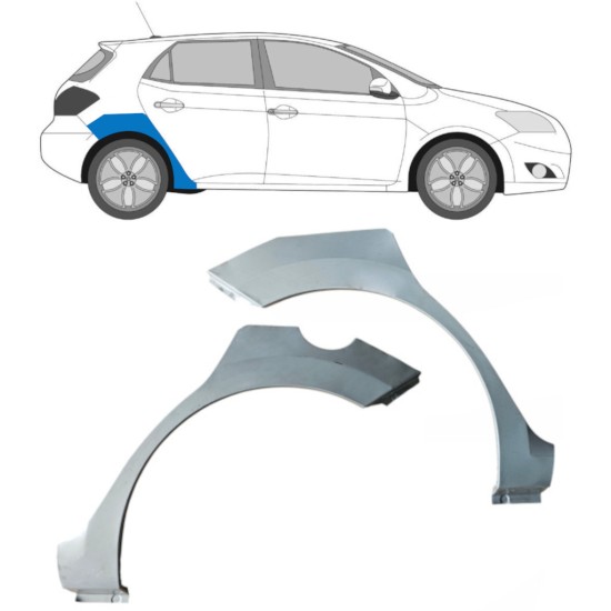 Reparație aripă spate pentru Toyota Auris 2007-2012 / Stânga+Dreapta / Set 16855