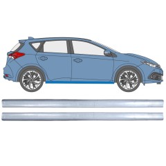 Reparație prag pentru Toyota Auris 2013-2018 / Stânga+Dreapta / Set 12449