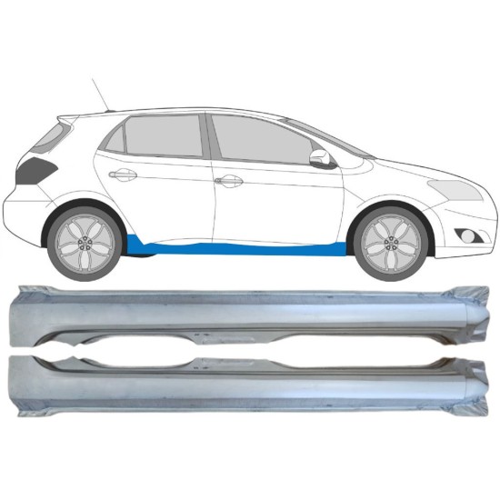 Prag complet pentru Toyota Auris 2007-2012 / Stânga+Dreapta / Set 15091