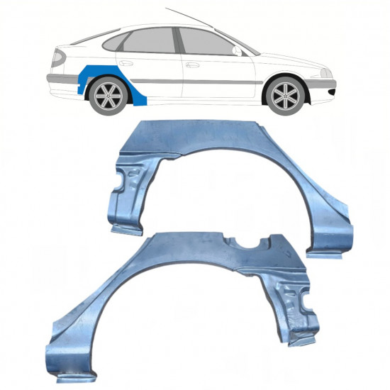 Reparație aripă spate pentru Toyota Avensis 1997-2003 / Stânga+Dreapta / Set 9814