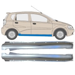 Prag complet pentru Chevrolet Aveo 2003-2006 / Stânga+Dreapta / HATCHBACK / Set 14539