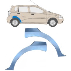 Reparație aripă spate pentru Chevrolet Aveo 2003-2006 / Stânga+Dreapta / HATCHBACK / Set 6433